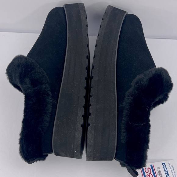 SKECHERS WOMAN’S SLIPPERS BOB FROM SKECHERS KEEPSAKE HI-RISE, BLACK SIZE 7.5 - Picture 9 of 17